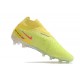Crampon Nike Phantom GX Elite DF FG Vert Jaune Noir