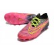 Nike Phantom GX Elite Gripknit FG Rose Noir Jaune