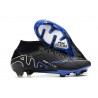 Nike Zoom Mercurial Superfly IX Elite FG Neuf Noir Chrome Hyper Royal