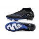 Nike Zoom Mercurial Superfly IX Elite FG Neuf Noir Chrome Hyper Royal