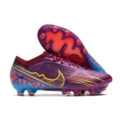 Nike Zoom Mercurial Vapor XV Elite AG KM Foncé Betterave Mtlc Vivid Or