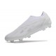 Crampon adidas X Crazyfast.1 FG Laceless Pearlized - Blanc