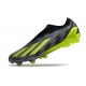 Crampon adidas X Crazyfast.1 FG Laceless Crazycharged - Noir Jaune Gris