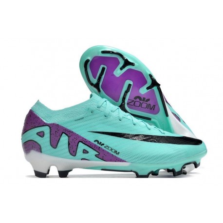 Nike Zoom Mercurial Vapor 15 Elite FG Neuf Cyan Violet Noir
