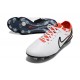 Crampon de Foot Nike Tiempo Legend X Elite FG Blanc Noir Pourpre