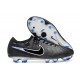 Crampon de Foot Nike Tiempo Legend X Elite FG Noir Chrome Hyper Royal
