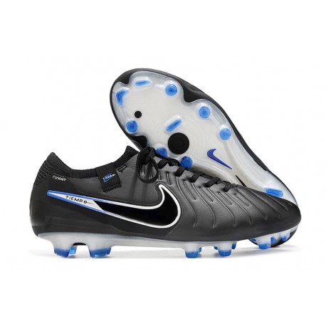 Crampon de Foot Nike Tiempo Legend X Elite FG Noir Chrome Hyper Royal