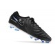 Crampon de Foot Nike Tiempo Legend X Elite FG Noir Chrome Hyper Royal