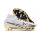 Nike Zoom Mercurial Superfly IX Elite FG Blanc Or Noir