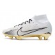 Nike Zoom Mercurial Superfly IX Elite FG Blanc Or Noir