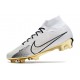 Nike Zoom Mercurial Superfly IX Elite FG Blanc Or Noir