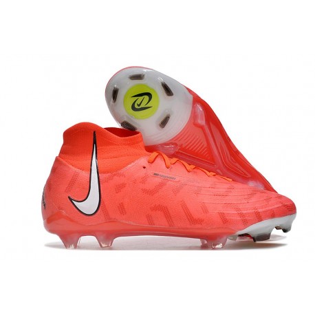 Nike Phantom Luna Elite FG Crampon de Foot Pourpre Blanc