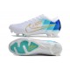 Crampon Nike Mercurial Vapor XV Elite FG Blanc Bleu Or