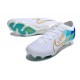 Crampon Nike Mercurial Vapor XV Elite FG Blanc Bleu Or