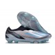 Crampon adidas X Crazyfast.1 FG Laceless Argent Métallique Bleu Bonheur Noir