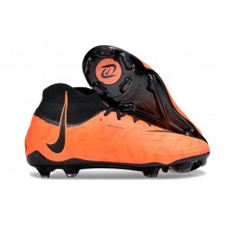 Nike Phantom Luna Elite FG Crampon de Foot Orange Noir