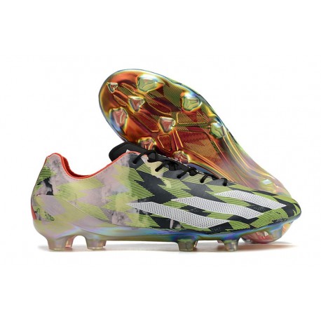adidas X Crazyfast + FG Chaussure Citron Lucide Blanc Rouge