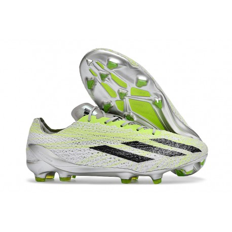 adidas X Crazyfast Strung + FG Chaussure Gris Citron Lucide 