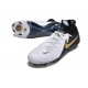 Chaussure Nike Phantom Luna 2 Elite FG Blanc Noir Pièce Dor Métallique