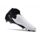 Chaussure Nike Phantom Luna 2 Elite FG Blanc Noir Pièce Dor Métallique