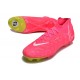 Nike Phantom Luna Elite FG Crampon de Foot Rose Jaune