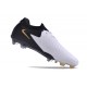 Nike Phantom Luna II Elite Low FG Blanc Noir Pièce Dor Métallique