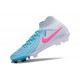 Chaussure Nike Phantom Luna 2 Elite FG Bleu Blanc Rose