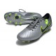 Crampon de Foot Nike Tiempo Legend X Elite FG Gris Noir Vert