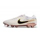 Crampon de Foot Nike Tiempo Legend X Elite FG Blanc Or Noir