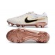 Crampon de Foot Nike Tiempo Legend X Elite FG Blanc Or Noir
