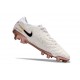 Crampon de Foot Nike Tiempo Legend X Elite FG Blanc Or Noir