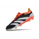 Crampon adidas Predator Elite FG Noir Banc Rouge Solaire