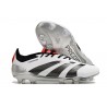 Crampon adidas Predator Elite FG Blanc Noir Rouge