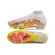 Nike Zoom Mercurial Superfly IX Elite FG Neuf Blanc Rose Jaune