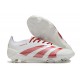 Crampon adidas Predator Elite FG Blanc Rouge