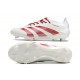 Crampon adidas Predator Elite FG Blanc Rouge