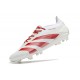 Crampon adidas Predator Elite FG Blanc Rouge