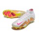 Nike Zoom Mercurial Superfly IX Elite FG Neuf Blanc Rose Jaune