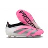 adidas Predator Elite Laceless FG Rose Blanc Noir