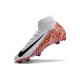 Nike Air Zoom Mercurial Superfly X Elite FG Blanc Orange Noir
