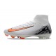 Nike Air Zoom Mercurial Superfly X Elite FG Blanc Orange Noir