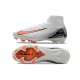 Nike Air Zoom Mercurial Superfly X Elite FG Blanc Orange Noir