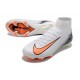 Nike Air Zoom Mercurial Superfly X Elite FG Blanc Orange Noir