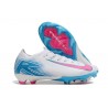 Crampon Nike Zoom Mercurial Vapor 16 Elite FG Blanc Bleu Rose