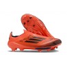 Chaussures de football adidas F50+ Sans Lacets FG Rouge Noir
