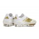Chaussures adidas F50+ Sans Lacets FG Day Spark - Blanc Doré Blanc