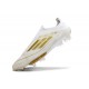 Chaussures adidas F50+ Sans Lacets FG Day Spark - Blanc Doré Blanc