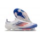 Chaussures de football adidas F50+ Sans Lacets FG Advancement - Blanc Rouge Bleu