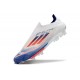 Chaussures de football adidas F50+ Sans Lacets FG Advancement - Blanc Rouge Bleu