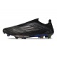Chaussures de football adidas F50+ Sans Lacets FG Dark Spark - Noir Argenté Doré